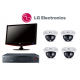 LG Security Dome Camera System DVR Bundle Kit LE4008D-D1 L5213-BN LSM1850